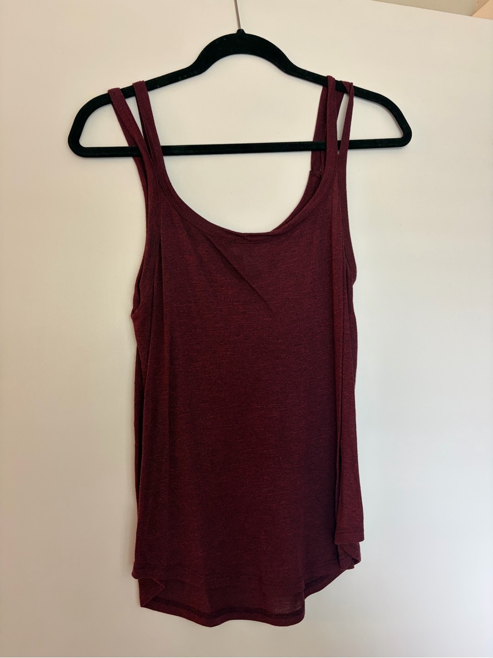 Bar III Double-Strap Sleeveless Tank Top - Burgundy